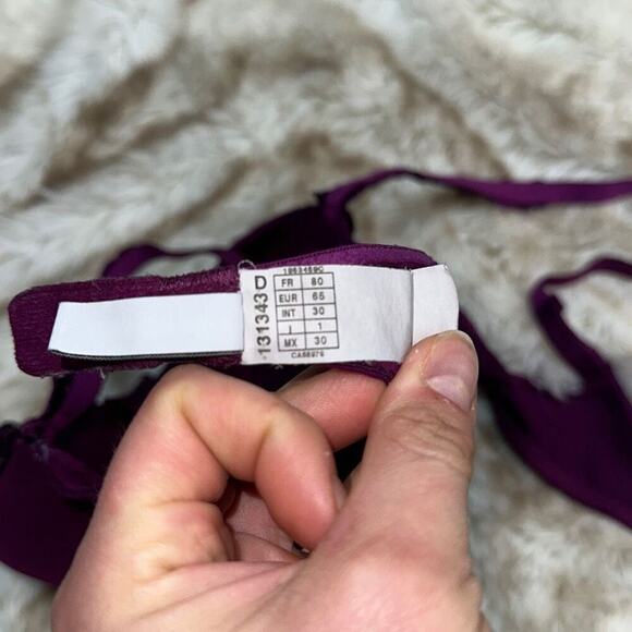 Simone Perele Purple Underwire Soft Cup Bra | Sz 30D - Picture 9 of 9